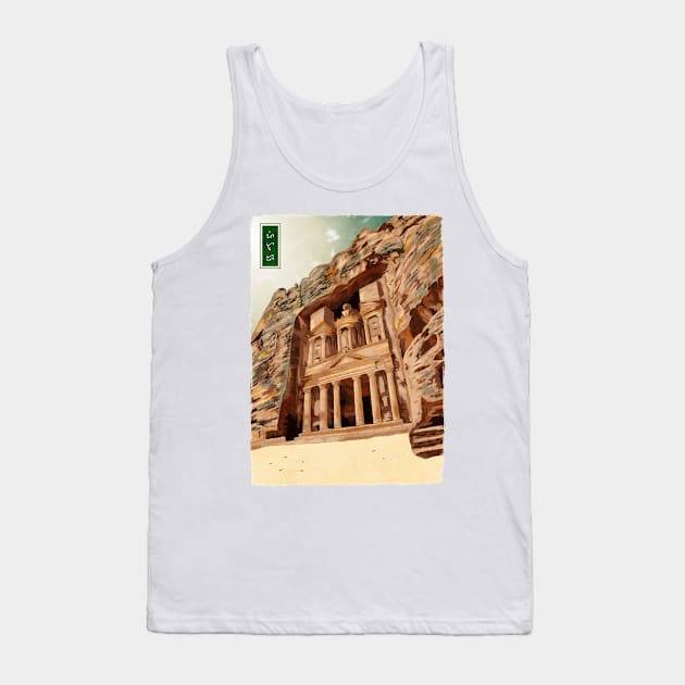 Petra Jordan - White Tank Top by Thor Reyes